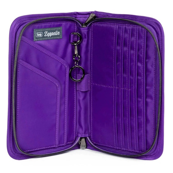 NWT Lug Zeppelin 2 RFID Wristlet Wallet - Grape Purple - Picture 5 of 8